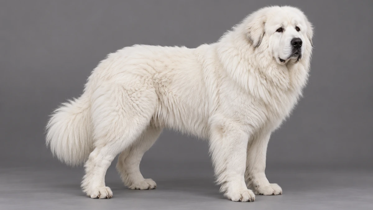 Kafkas Çoban Köpeği köpek — beyaz (seyrek) renk