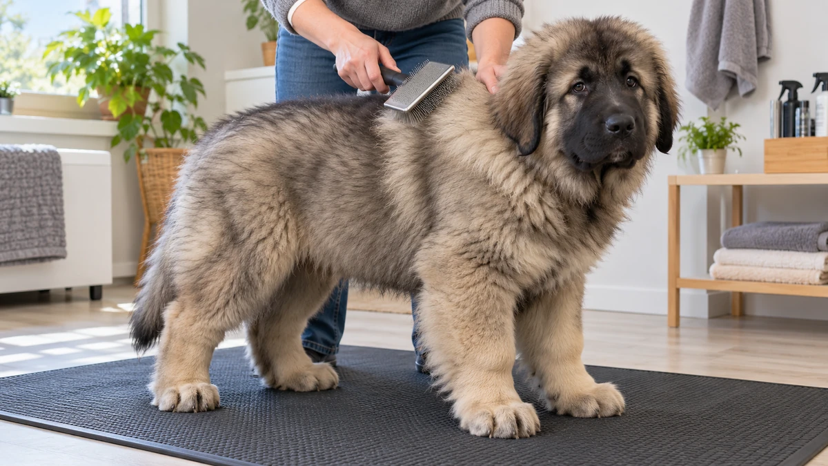 Kafkas Çoban Köpeği yavru köpek — tüy bakımı ve fırçalama