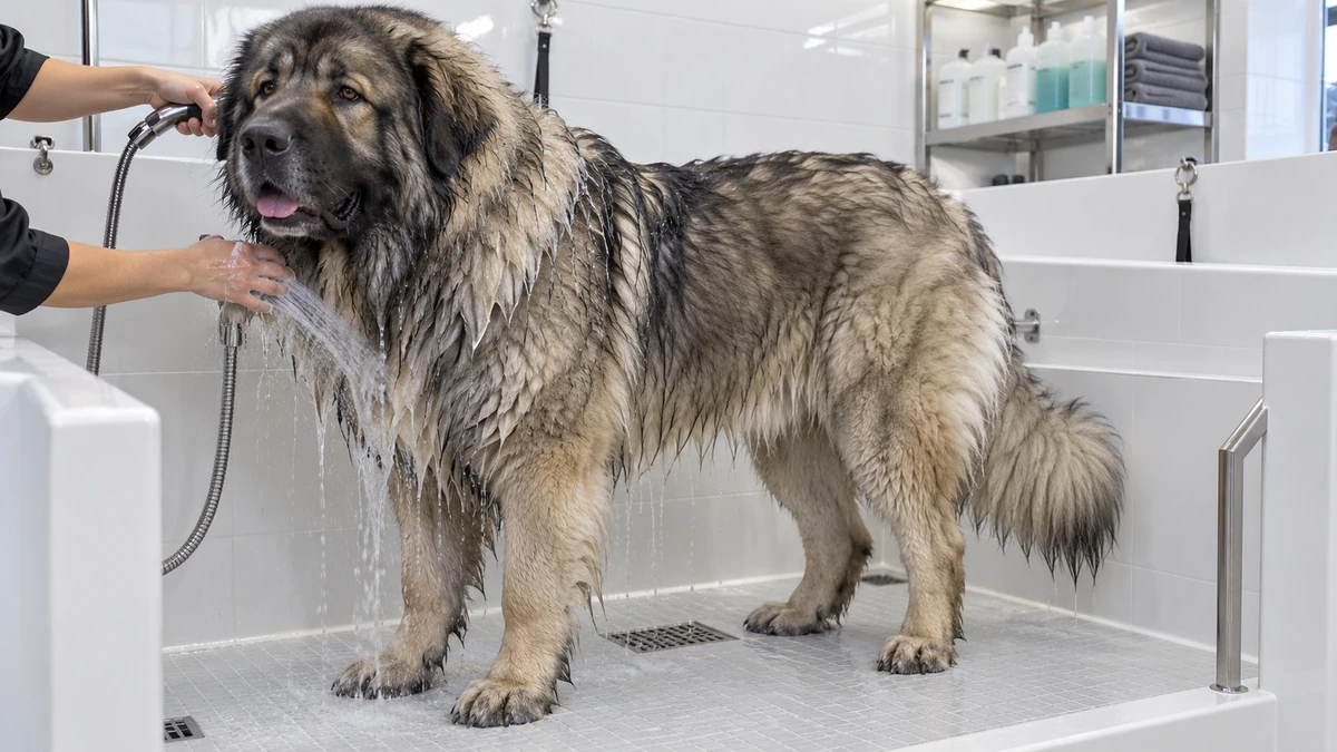 Kafkas Çoban Köpeği köpek — banyo ve temizlik