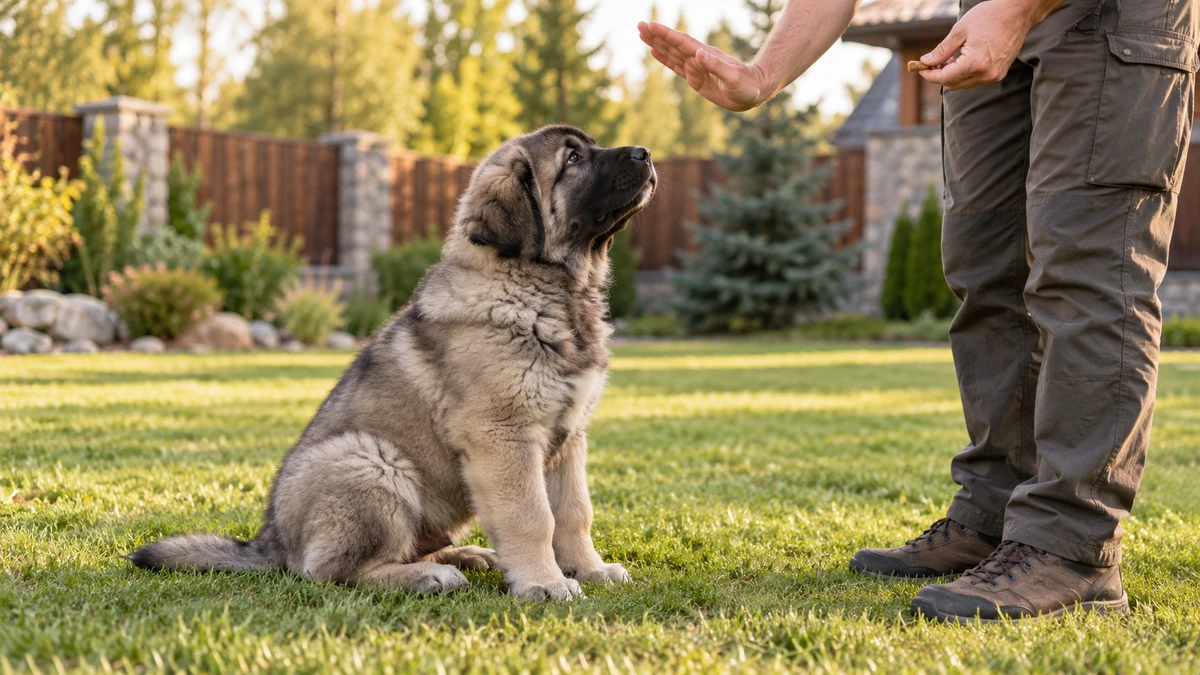 Kafkas Çoban Köpeği yavru köpek — komut ve eğitim